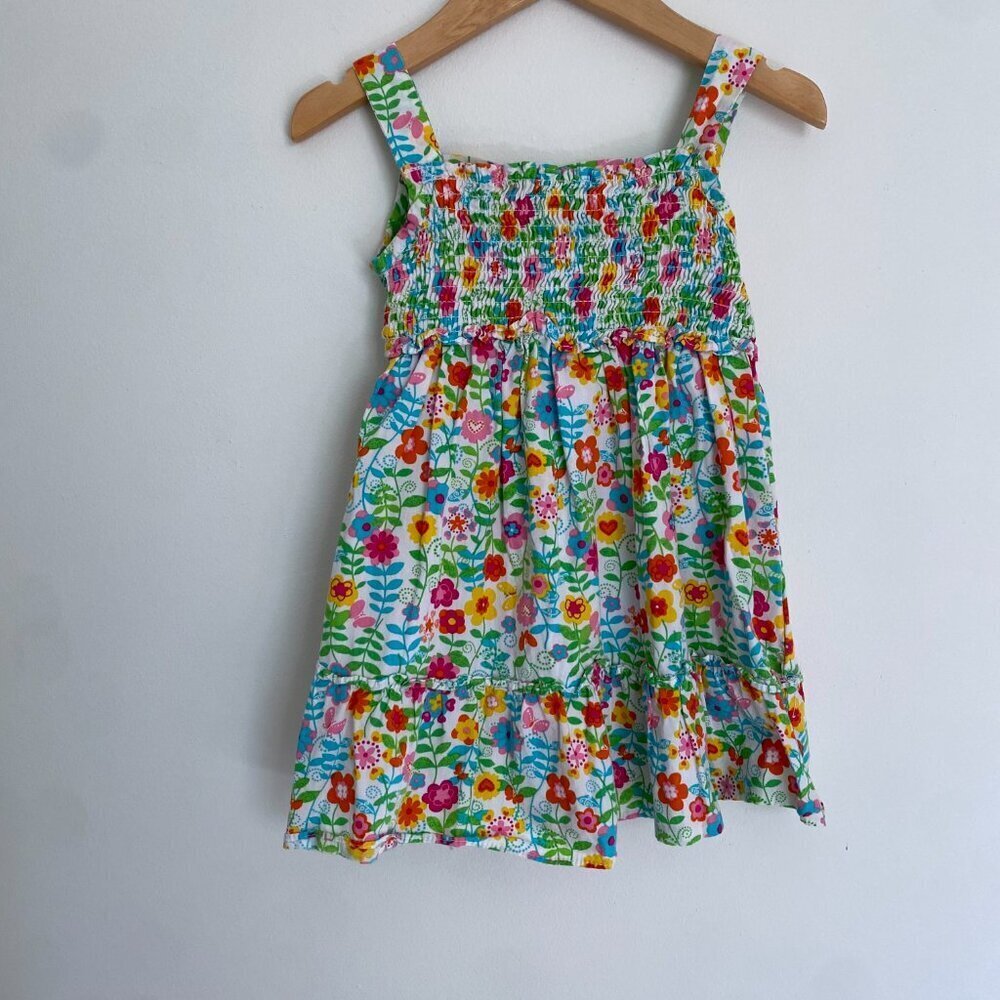 Youngland Floral Sundress - Size 3T - Shirred Bodice - Picture 4 of 4